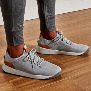 OLUKAI Nanea Li Gray Canvas Weather Resistant Casual Sneakers Shoes Mens